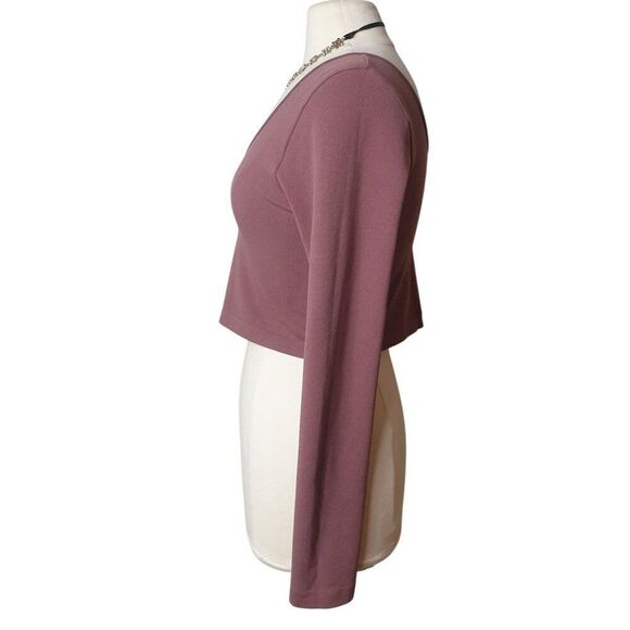 Aeropostale Women's Convertible Crop Top XL Mauve V-Neck Seamless 3 Way Design - Picture 4 of 6